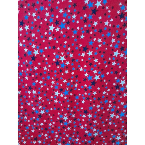 Lands End  Cross-Over Dress Womens Xlg Size 18 Red-Blue White Stars Stretch - Picture 6 of 14